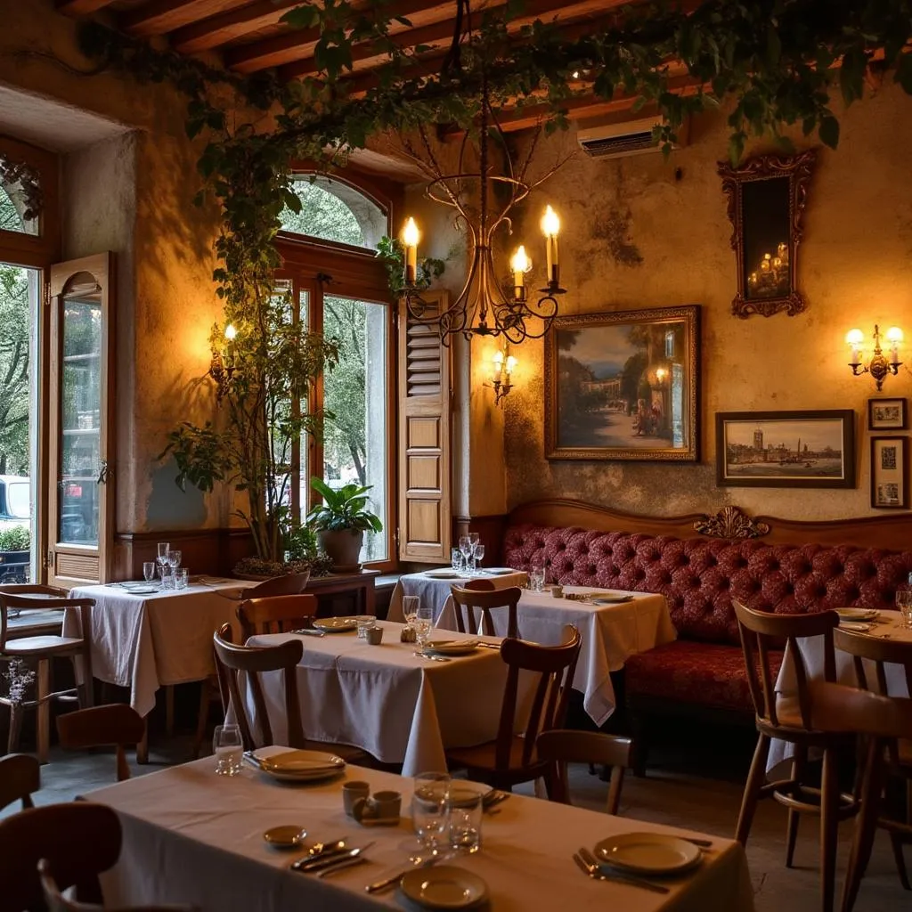 Ambiente acogedor del restaurante