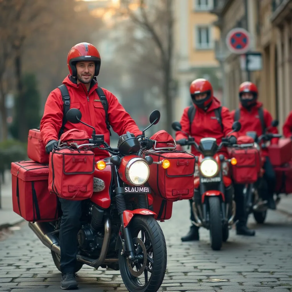 Equipo de delivery profesional